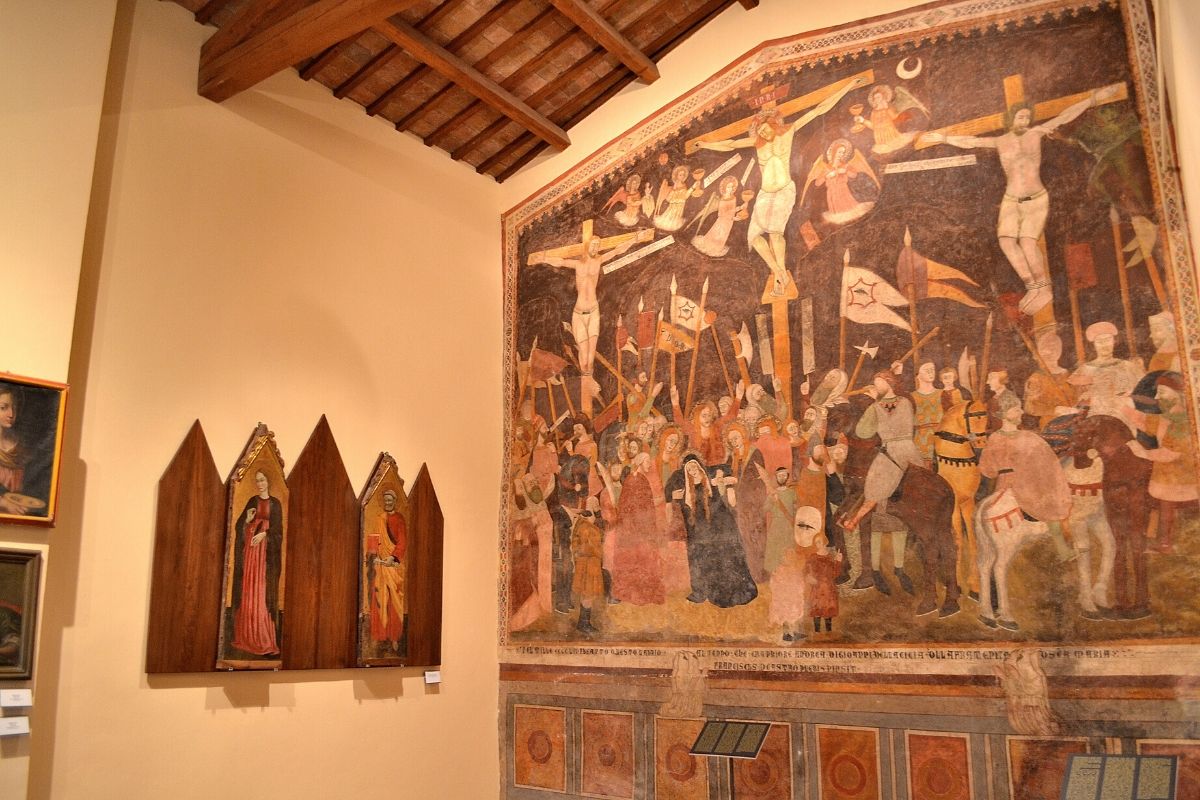 La crocifissione di Francesco da Castel della Pieve 1